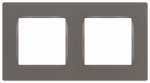 Рамка для розеток и выключателей ЭРА Серия 12 12-5202-16 на 2 поста, Классик, титан Рамка для розеток и выключателей ЭРА Серия 12 12-5202-16 на 2 поста, Классик, титан