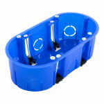 Коробка для скрытого монтажа 140x68x46мм для полой стены пластик синий ip20 ПРОМРУКАВ _