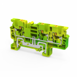 Клемма заземляющая 1уровней 70.5мм на DIN-рейку/G-рейку 4мм² ширина ячейки6 КЭАЗ (Курский электроаппаратный завод) Без серии