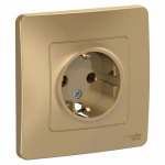 Розетка 1гн с З/К с/у титан 16А Blanca Systeme Electric