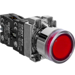 Кнопка управления NP2-BW3461 плоская, красная, 1НО  AC/DC230В(LED), IP40  CHINT (1)