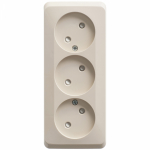 Розетка 3гн без З/К шторки о/у крем 16А IP20 Этюд Systeme Electric Розетка 3гн без З/К шторки о/у крем 16А IP20 Этюд Systeme Electric