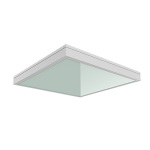 Светодиодный светильник VARTON C070/UGL медицинский встраиваемый/накладной 30 Вт 4000 K 595х595х68 мм IP54 с защитным силикатным стеклом диммируемый п