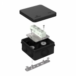 Коробка огнестойкая для о/п 40-0210-FR6.0-6 Е15-Е120 RAL9005 80х80х40 Промрукав