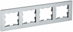 Рамка 4гн металл алюминий РУ-4-1-БрА BRITE IEK (1/5/50)