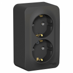 Розетка 2гн с З/К о/у антрацит 16А IP20 Blanca Schneider Electric Розетка 2гн с З/К о/у антрацит 16А IP20 Blanca Schneider Electric