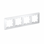 Рамка 4гн белый/дымчатый белый AtlasDesign AIR Systeme Electric (1/5) Рамка 4гн белый/дымчатый белый AtlasDesign AIR Systeme Electric (1/5)