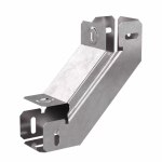 Угол д/листового кабель.лотка 90° вертикально ниспадающий без соединит. разъема сталь светло-серый ПРОМРУКАВ