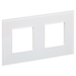 Рамка 2гн стекло белый арктический SK-F22W SKANDY IEK (1/10/100)