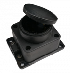 Колодка 1гн с З/К черная каучук с скрышкой IP44 9321 IN HOME Колодка 1гн с З/К черная каучук с скрышкой IP44 9321 IN HOME