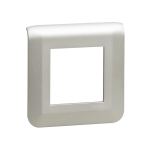 Рамка 1-пост. цвет алюминий матовый, пластик горизонтальная, Mosaic Legrand