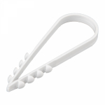 Дюбель-хомут (нейлон) 19-25 круглый белый (100шт/упак) REXANT (1/10/40)