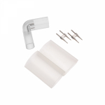 L - коннектор для одностороннего Гибкого Неона 8x16мм (цена за 1 шт.)