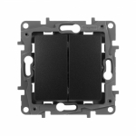 Выключатель 2кл с/у антрацит механизм Etika Legrand Выключатель 2кл с/у антрацит механизм Etika Legrand