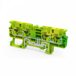 Клемма заземляющая 1уровней 86.2мм на DIN-рейку/G-рейку 4мм² ширина ячейки6 КЭАЗ (Курский электроаппаратный завод) Без серии