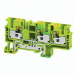 Клемма заземляющая 1уровней 82.85мм на DIN-рейку/G-рейку 10мм² ширина ячейки8 КЭАЗ (Курский электроаппаратный завод) Без серии