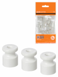 Изолятор пластиковый белый (10 шт) TDM Изолятор пластиковый белый (10 шт) TDM