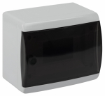 Корпус пластиковый навесной ЭРА COMFORT ЩРН-П-6 IP41 прозрачная крышка белый Корпус пластиковый навесной ЭРА COMFORT ЩРН-П-6 IP41 прозрачная крышка белый