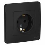 Розетка 1гн с З/К с/у антрацит 16А Blanca Systeme Electric