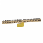 Шина нулевая с одним изолятором OptiKit BB-O-PE-S-22-6х9-желтый