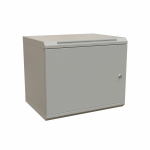 WRline Шкаф настенный 19-дюймовый (19"), 15U, 775x600х600мм, цельнометаллическая дверь с замком, цвет серый (RAL 7035) (разобранный)
