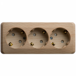 Розетка 3гн с З/К шторки о/у сосна 16А IP20 Этюд Systeme Electric (1/9) Розетка 3гн с З/К шторки о/у сосна 16А IP20 Этюд Systeme Electric (1/9)