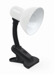Светильник настольный под лампу на прищепке СНП 21Б 40Вт E27 230В БЕЛЫЙ (мягкая упаковка) IN HOME