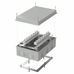 Коробка огнестойкая для о/п 40-0330-FR10.0-28 Е15-Е120 RAL7035 260х175х90 (7 шт/кор) Промрукав