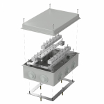 Коробка огнестойкая для о/п 40-0330-FR10.0-40 Е15-Е120 RAL7035 260х175х90 (7 шт/кор) Промрукав