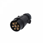 Вилка прицепа 12В, 7 контактов, пластик REXANT