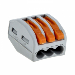 Клемма на 3 пров. СМК 222-413 0,08-2,5мм2 с рычажком EKF (100/4800)