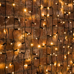 Гирлянда светодиодная "Дождь" 2x6 м, постоянное свечение, черный провод, 230 В, диоды ТЕПЛЫЙ БЕЛЫЙ Гирлянда светодиодная "Дождь" 2x6 м, постоянное свечение, черный провод, 230 В, диоды ТЕПЛЫЙ БЕЛЫЙ