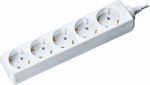 Удлинитель 5гн с З/К 3м белый 16А ПВС 3х1 NPE-S-05-300-E-3x1 Navigator