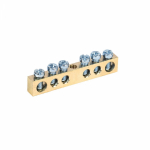 Шина "N" нулевая 6х9мм 6/1 (6 групп/крепеж по центру) (10 шт/уп) Промрукав