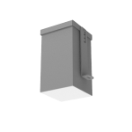 Светодиодный светильник VARTON DL-Grill для потолка Грильято 100х100 мм встраиваемый 9 Вт 4000 К 86х86х70 мм IP54 RAL7045 серый муар