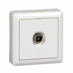 ХИТ О/У РОЗЕТКА телевизионная, БЕЛЫЙ. Россия