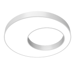 Светодиодный светильник VARTON Cosmo excentric подвесной 110 Вт 3000 К 1200x115 мм RAL9003 белый муар с рассеивателем опал диммируемый по протоколу DA Светодиодный светильник VARTON Cosmo excentric подвесной 110 Вт 3000 К 1200x115 мм RAL9003 белый муар с рассеивателем опал диммируемый по протоколу DA