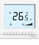Термостат комнатный цифровой, для 2тр 3ск FCU и 2-поз.клап, 1UI 4DO Modbus бел ~230В BS