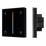 Панель SMART-P21-MIX-G-IN Black (12-24V, 4x3A, Sens, 2.4G) (ARL, IP20 Пластик, 5 лет)