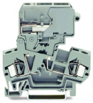 Клемма с ножевым размыкателем 1 уровень 2.5мм² 16А 800В без торцевой изолирующей пластины цвет серый Wago Клемма с ножевым размыкателем 1 уровень 2.5мм² 16А 800В без торцевой изолирующей пластины цвет серый Wago