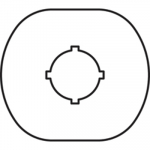 Маркировка для светосигнальной арматуры без надписи/печати цвет белый ABB COS/SST светосигнальная аппаратура