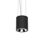 Светодиодный светильник VARTON DL-02 Tube подвесной 100х110 мм 12 Вт 4000 K 35°  RAL9005 черный муар диммируемый по протоколу DALI