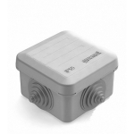 Коробка распаячная для наружнего монтажа с защелкивающейся крышкой, 4 гермоввода,70х70х40мм, IP55 CHINT (1)