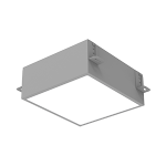 Светодиодный светильник VARTON DL-Grill CRI90 для потолка Грильято 200х200 мм встраиваемый 20 Вт 3000 К 186х186х80 мм IP54 RAL7045 серый муар