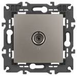 Розетка ЭРА Elegance 14-3101-16 TV одиночная, титан Розетка ЭРА Elegance 14-3101-16 TV одиночная, титан