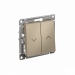Выключатель управления жалюзи 2кл шампань AtlasDesign Systeme Electric (1/5) Выключатель управления жалюзи 2кл шампань AtlasDesign Systeme Electric (1/5)