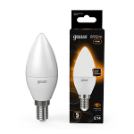 Лампа светодиод 9,5Вт свеча Е14 3000К 890Лм матовая Gauss Black (1/10/100) Лампа светодиод 9,5Вт свеча Е14 3000К 890Лм матовая Gauss Black (1/10/100)