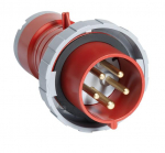 Вилка силовая (CEE) 5Р 400 В (50+60 ГЦ) КРАСНАЯ 6ч прямая пластик IP67 ABB Вилка силовая (CEE) 5Р 400 В (50+60 ГЦ) КРАСНАЯ 6ч прямая пластик IP67 ABB