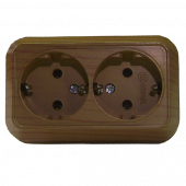 Розетка 2гн без З/К с/у дуб 16А Mimoza Makel (1/12/120) Розетка 2гн без З/К с/у дуб 16А Mimoza Makel (1/12/120)