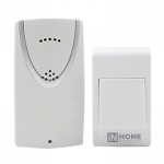 Звонок беспроводной ЗБ-1 32 мелодии 120м с кнопкой с цифр кодир белый IN HOME (1/60) Звонок беспроводной ЗБ-1 32 мелодии 120м с кнопкой с цифр кодир белый IN HOME (1/60)